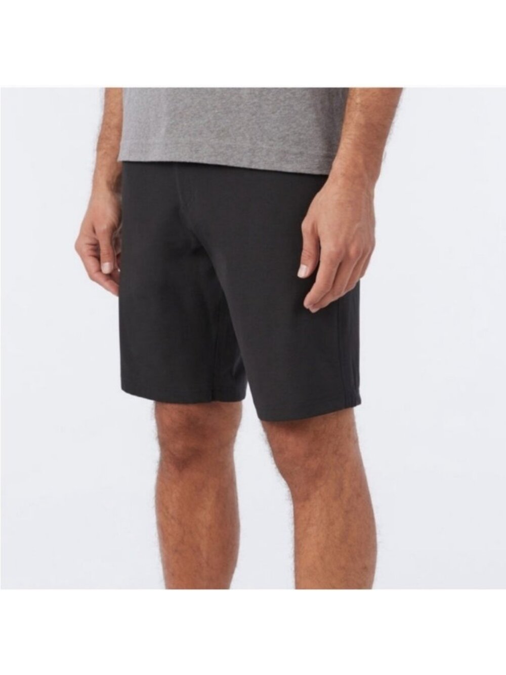 Volcom Black Flat Front Hybrid Shorts Size 40 XL Summer Casual Mens
